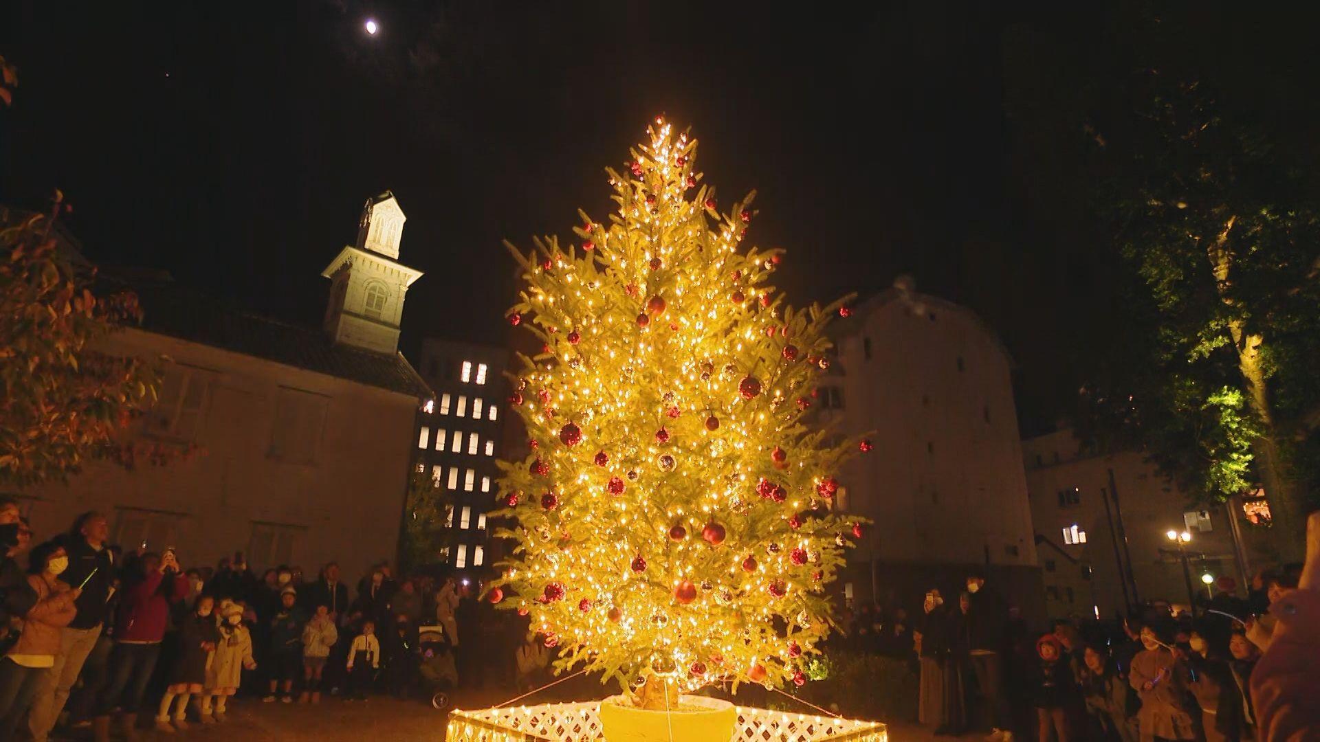 【長崎】｢点灯!｣出島で”オランダ冬至”クリスマスムードに染まる