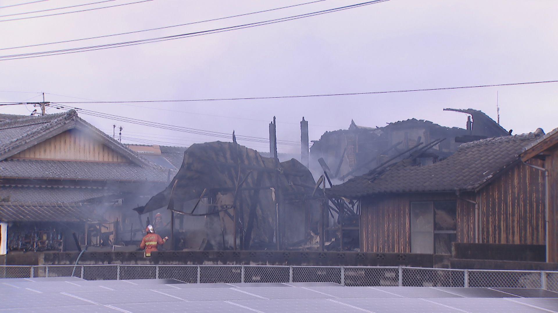 「台所から炎が…」雲仙市瑞穂町で住宅１棟全焼　けが人なし