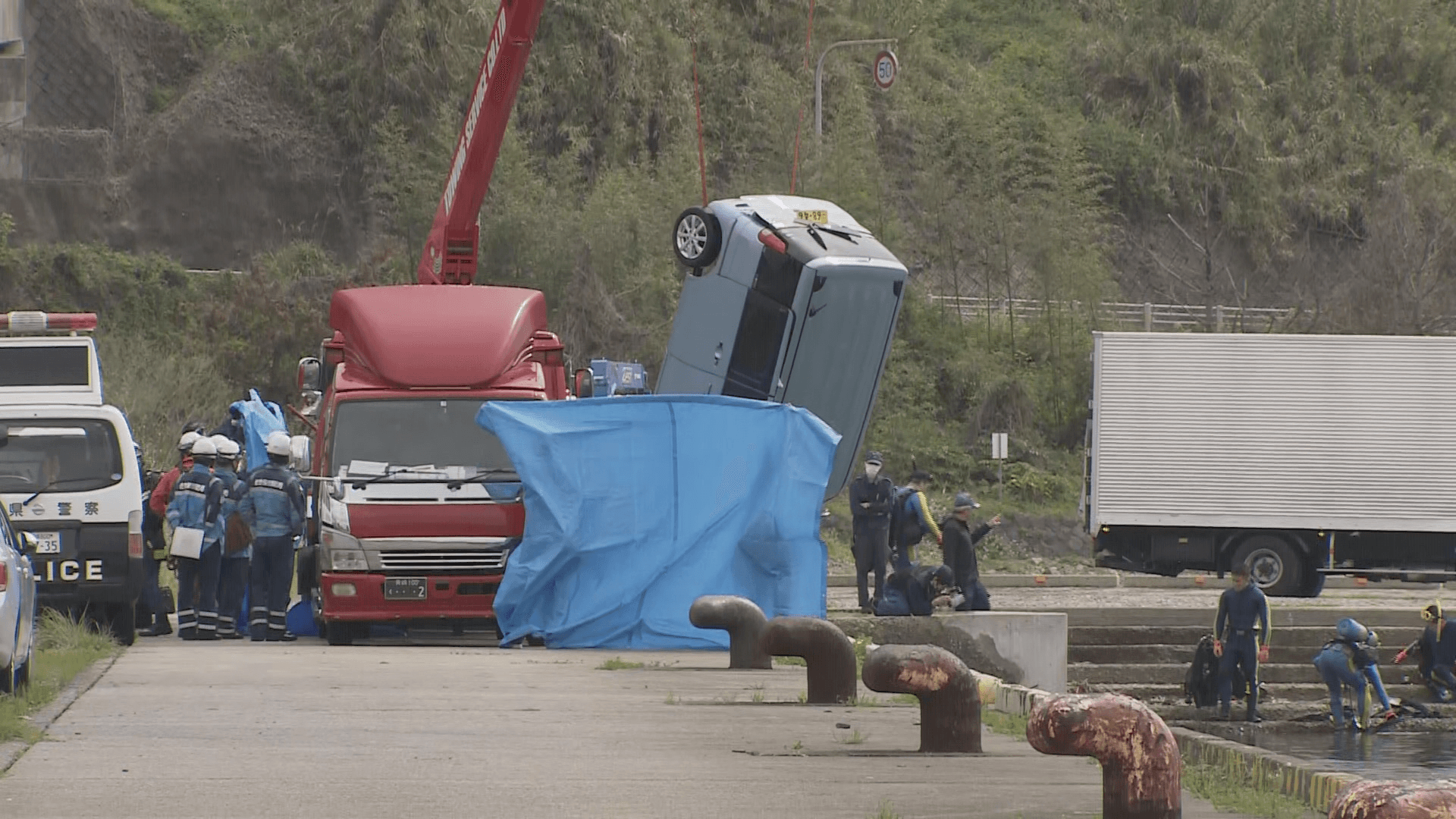 【長崎】東彼･川棚町で軽乗用車が海に転落…車内から１遺体見つかる