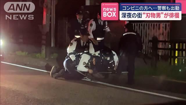深夜の街“刃物男”が徘徊　“その瞬間”カメラが遭遇