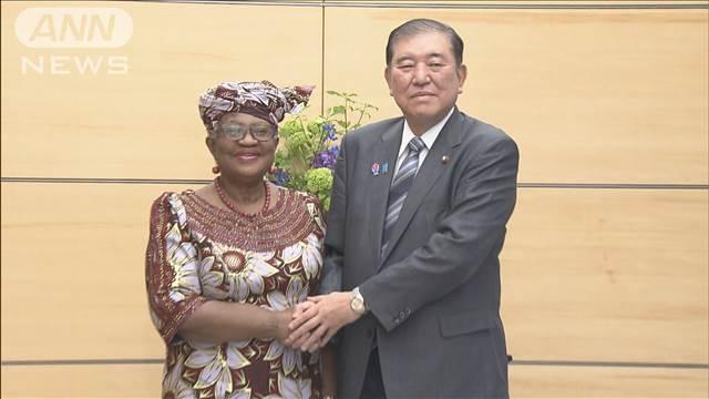石破総理、WTO事務局長と協力確認　トランプ関税で