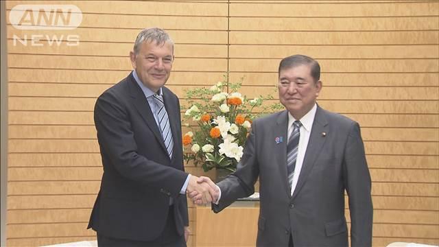 石破総理　ガザ地区支援の国連機関トップと面会