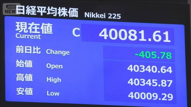 午前の日経平均株価と円相場（午前11時30分時点）