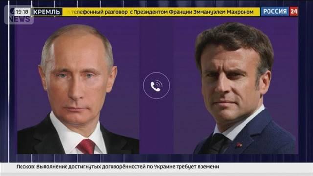 プーチン大統領とマクロン大統領　約3年ぶりに電話会談