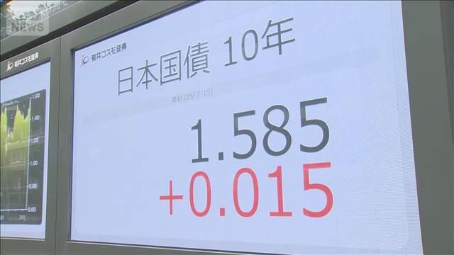 長期金利 17年ぶりの高水準に　参院選の結果次第で“財政悪化”の見方 国債の売り進み