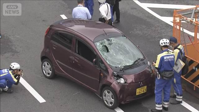 名古屋駅前で車と歩行者の事故　男女3人搬送　2人意識不明　運転の71歳男を現行犯逮捕