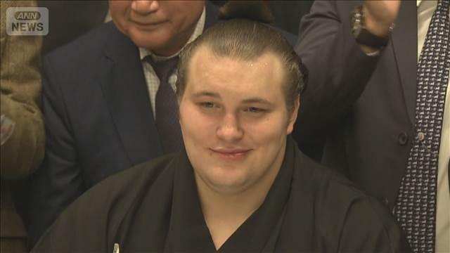 ウクライナ出身・安青錦 初優勝から一夜明け会見　大相撲11月場所