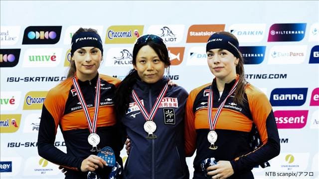 高木美帆 2冠達成 五輪確実に　スピードスケートW杯