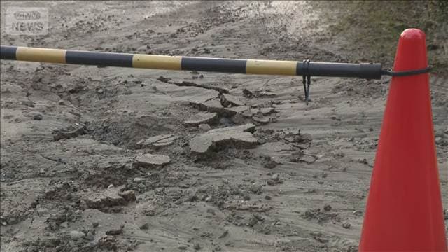 鳥取・島根で震度5強　米子市内の公園で液状化現象