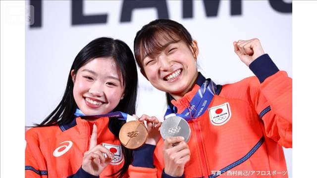 【ミラノ五輪】フィギュアスケート女子シングル　坂本と中井が一夜明け会見