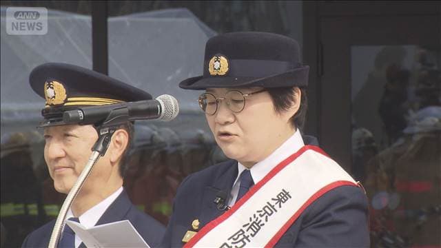 ハリセンボン・近藤春菜さん　一日消防署長に就任