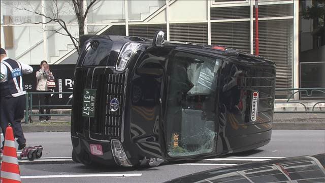 西麻布でUターンしたタクシーが…