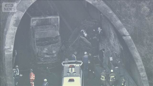 新名神高速　6人死亡事故　容疑者立ち会わせ実況見分