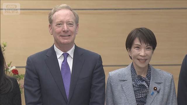 高市総理　マイクロソフトの1.6兆円投資に感謝