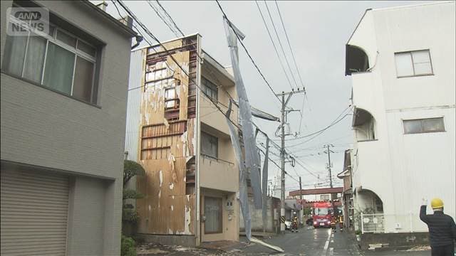 鳥取市で強風被害 看板が飛んだり壁がはがれる　4月の観測史上最高の35.8mを観測