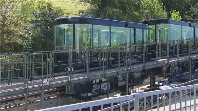 スロープカーが急停止し骨折　長崎市公表せず