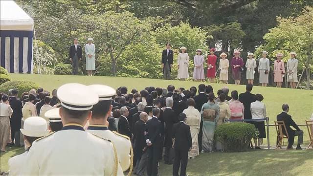 【速報】春の園遊会始まる　ミラノ五輪「りくりゅう」ペアら メダリスト出席