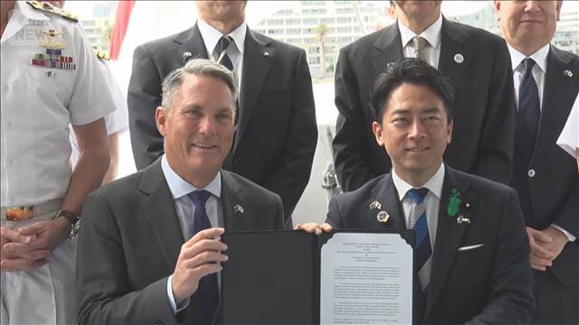 小泉大臣　防衛装備品輸出「さらに推進したい」　日豪防衛相共同会見