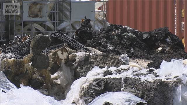 プラスチック工場で火災 廃材が焼ける 栃木