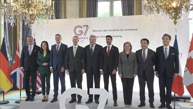G7 中国念頭に“懸念”共同声明　レアアースなど重要鉱物めぐり