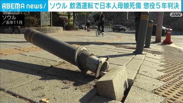 ソウル　飲酒運転で日本人母娘が死傷事故は判決「懲役5年」　遺族が「処罰望まず」