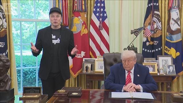 トランプ氏訪中にマスク氏ら同行　エヌビディアは不参加　米中対立背景か