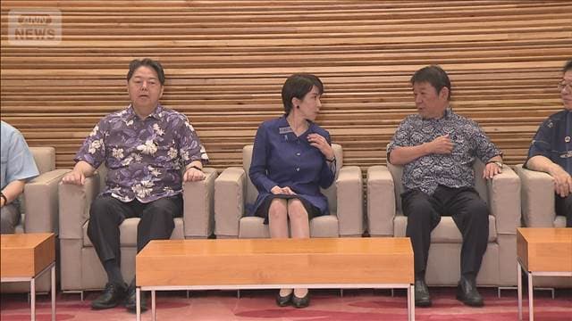 高市総理　「かりゆし」を着て閣議に　全閣僚が着用する「かりゆし閣議」は20回目