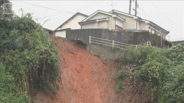 長崎市で土砂災害発生　24時間雨量が100mm超