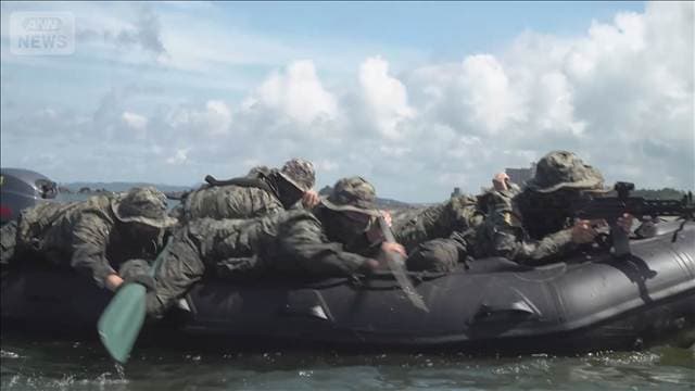韓国陸軍の特殊部隊が海上から上陸訓練　北朝鮮を念頭に