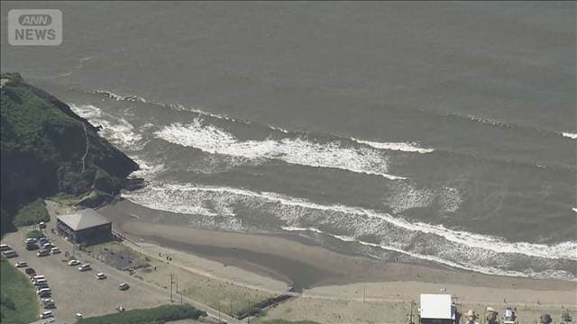 新潟市の海水浴場で親子3人流され子ども2人死亡