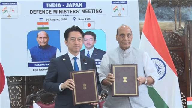 海洋安全保障協力の強化で一致　日印防衛相会談