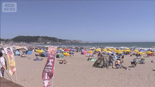 海水浴場の6割で海の日の利用者減少　猛暑に営業短縮や「海の家」減り
