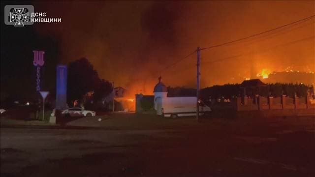 キーウ近郊でドローン攻撃後に大爆発　37人死亡　弾薬庫被害か…管理に過失の疑い