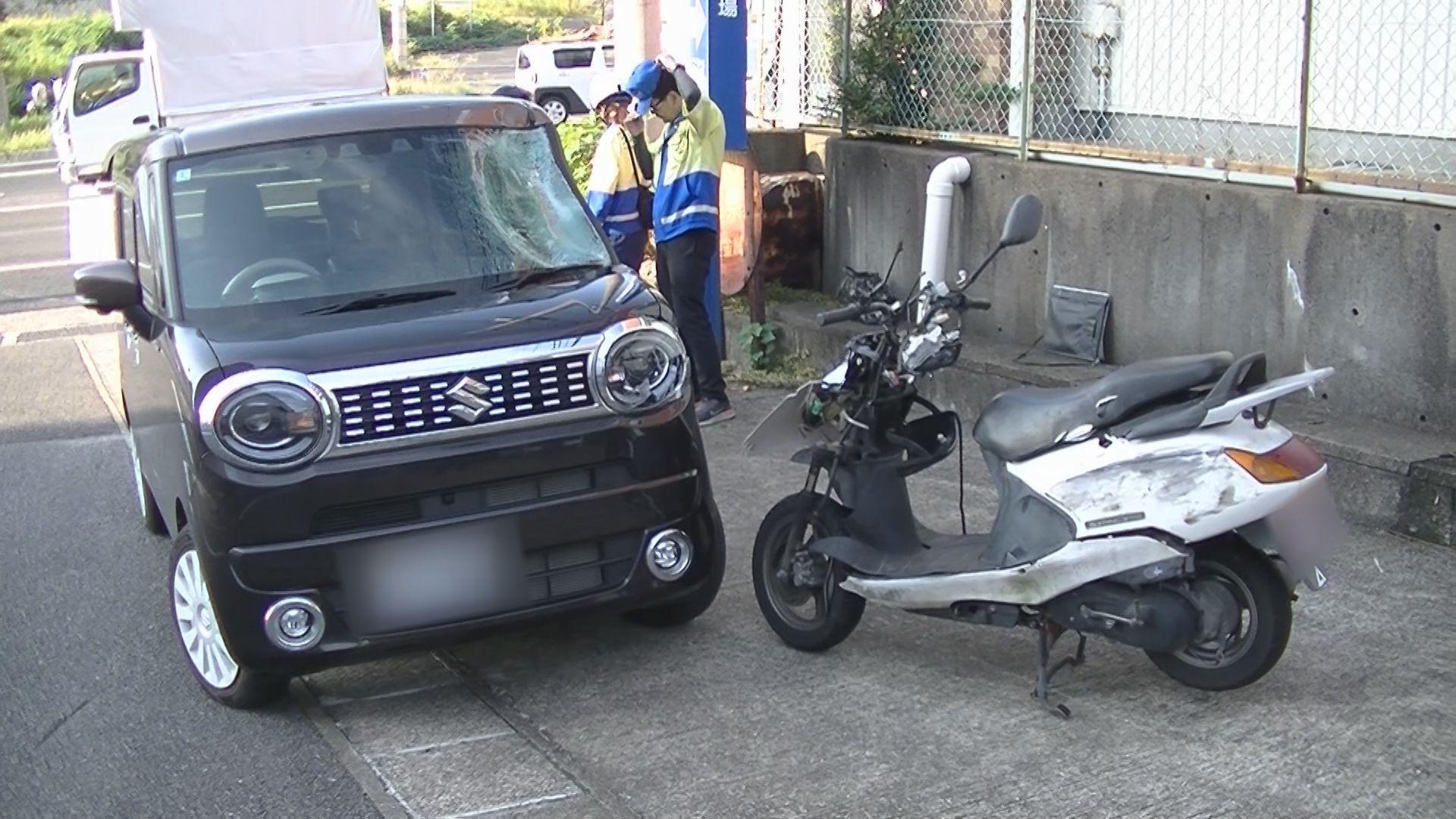 佐世保市ひうみ町で死亡事故 交差点内で軽乗用車とバイクが衝突