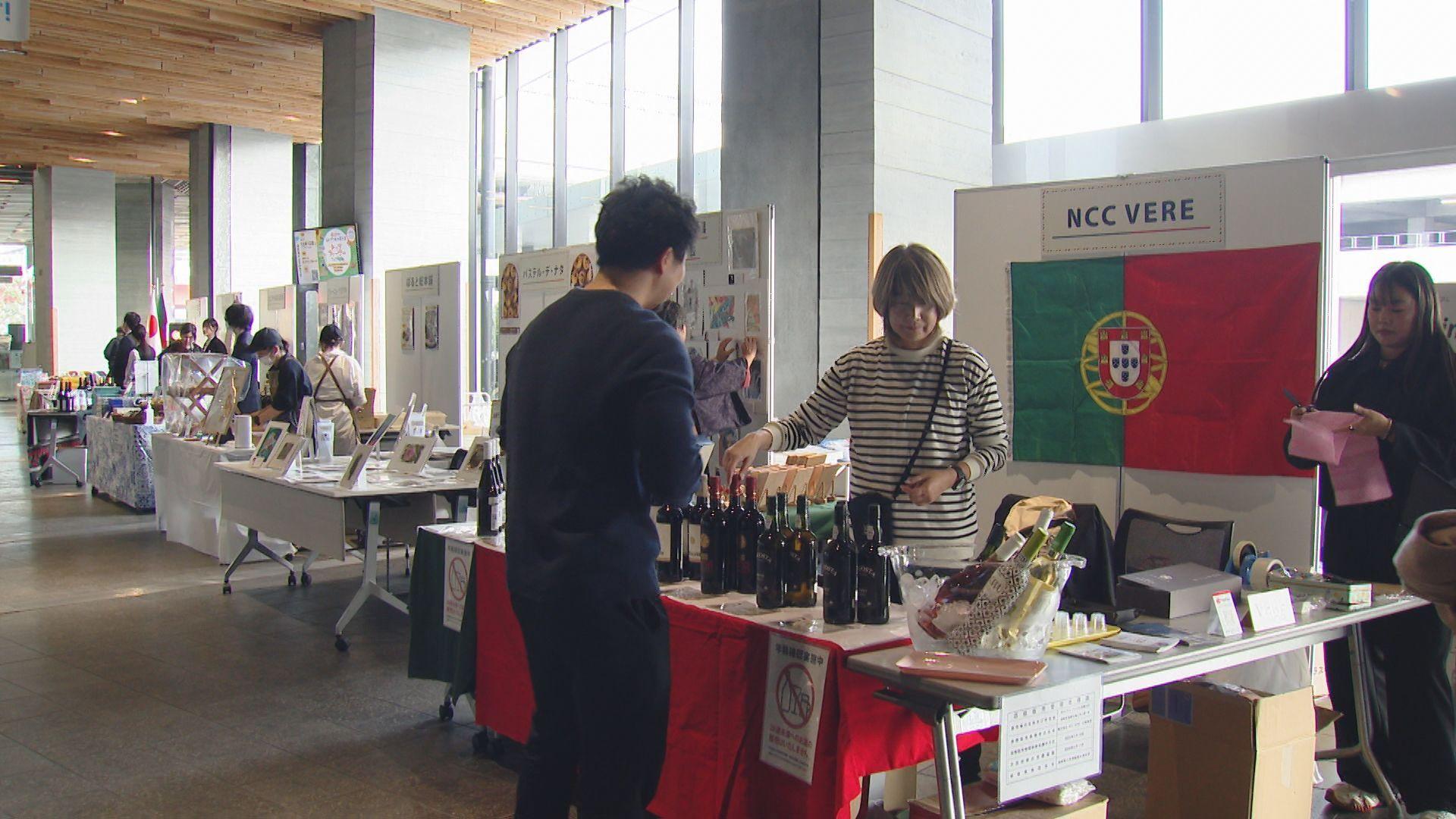 ワインやエッグタルトなど販売「ポルトガル・フェスタｉｎ長崎２０２５」県庁で９日まで開催