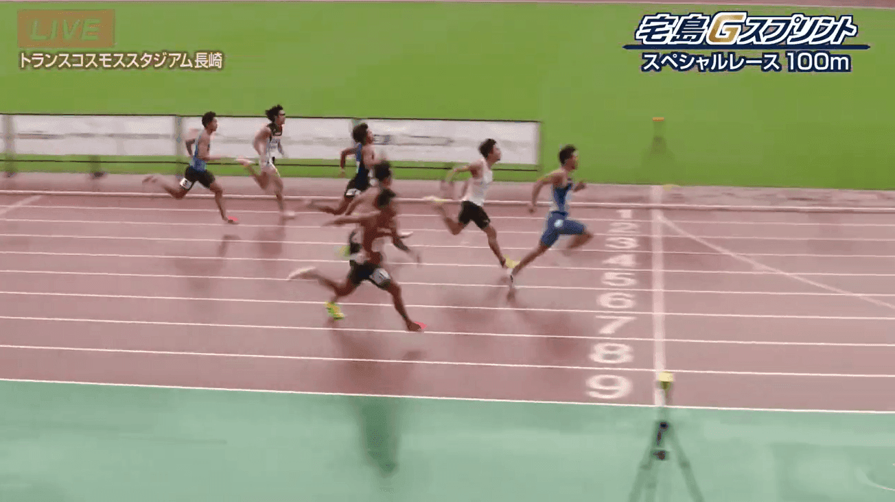 【陸上】中学・高校の 約400人が100mを競う「宅島Gスプリント」 100m日本記録保持者・山縣選手がスペシャルレースに！