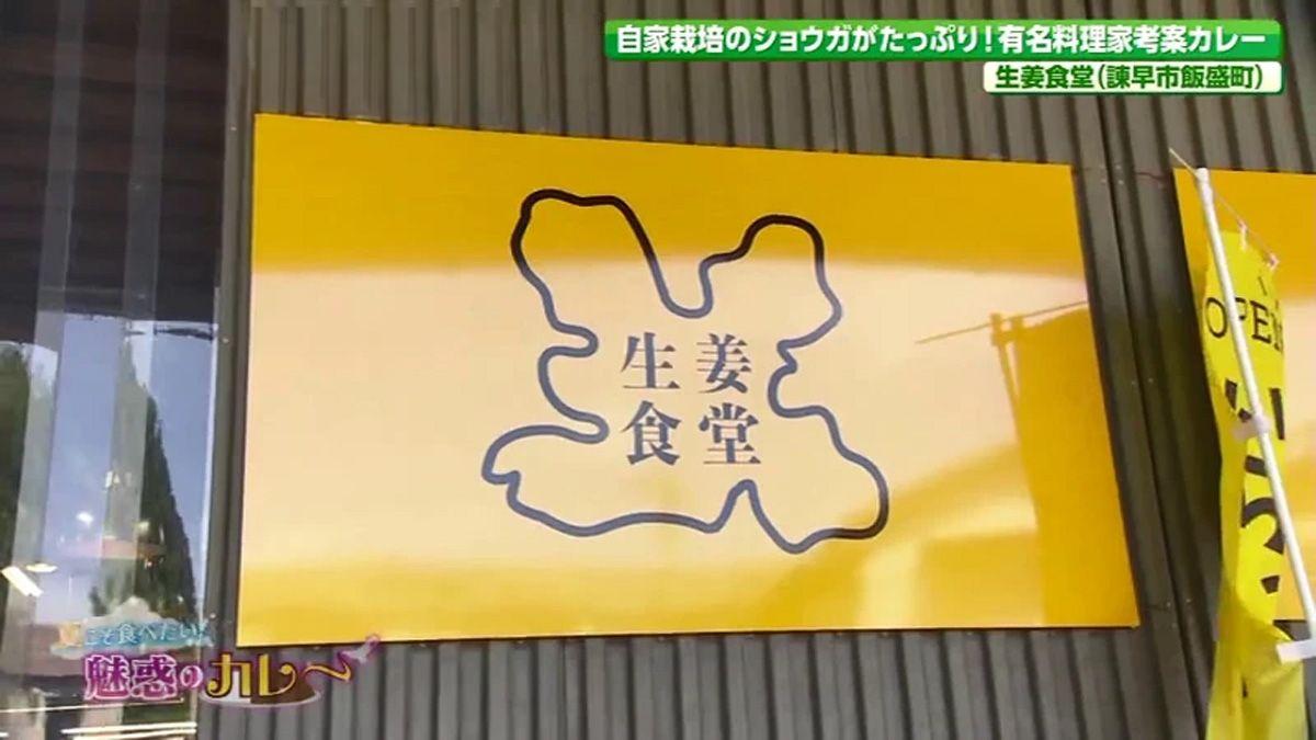 ショウガ料理専門店！ショウガたっぷり新感覚カレー　諫早市「生姜食堂」