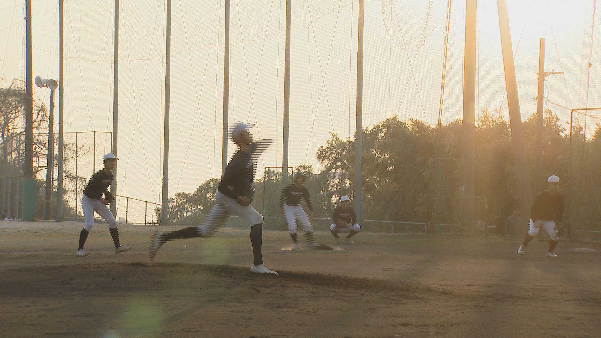 夕日練習