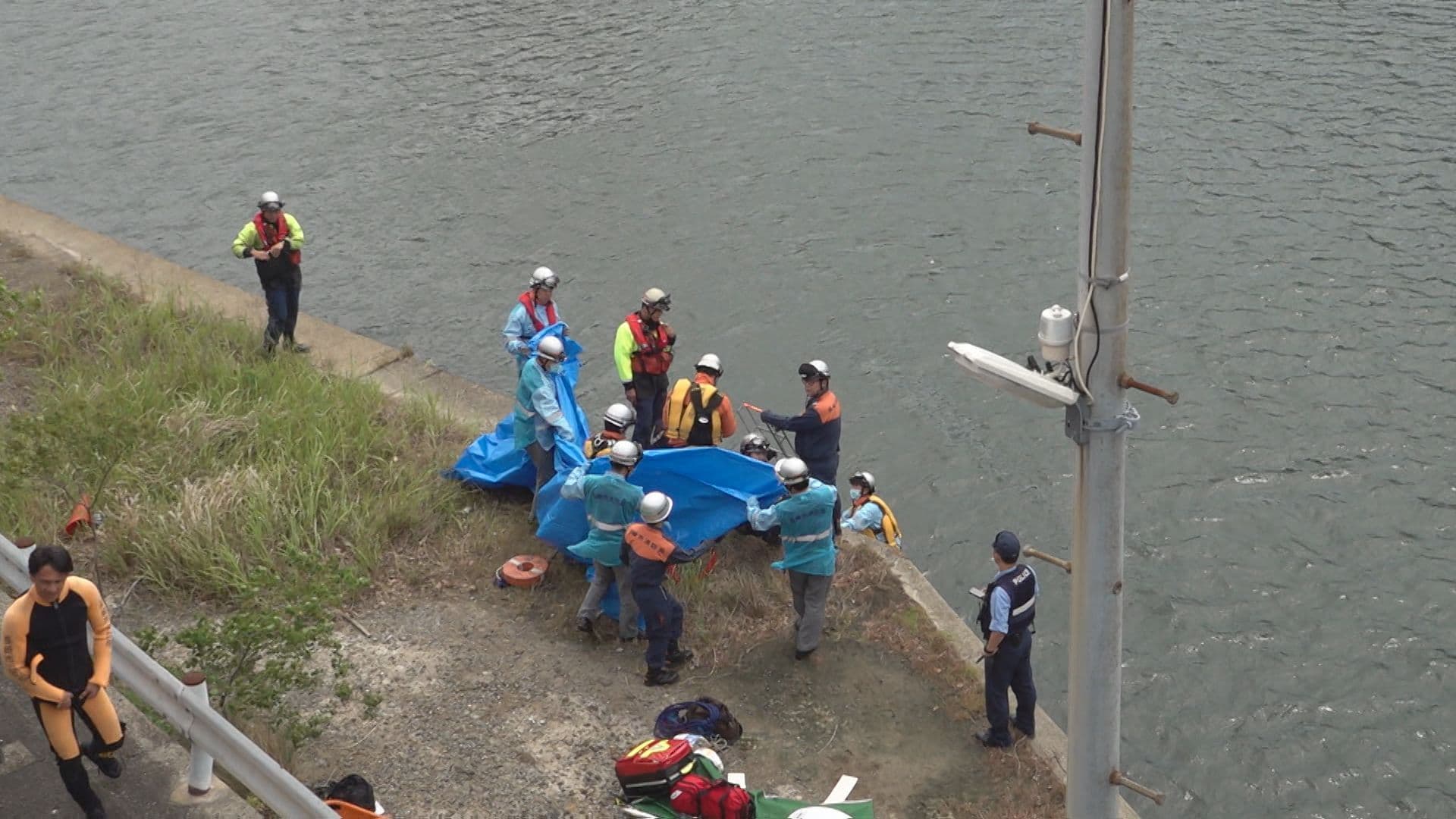 長崎市の浦上川 流されていた男性 死亡確認