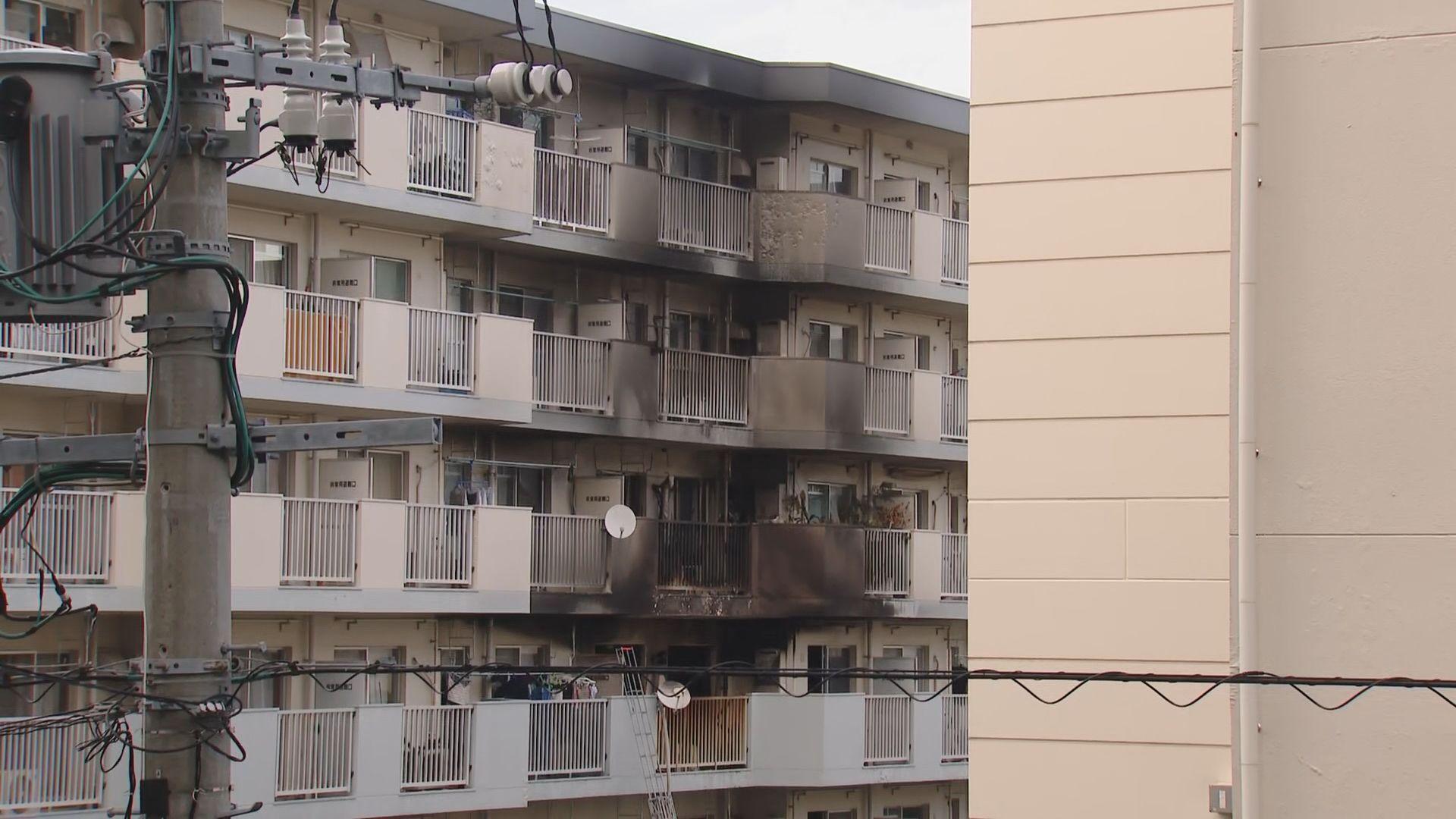 【続報】長崎市横尾で県営アパート火災