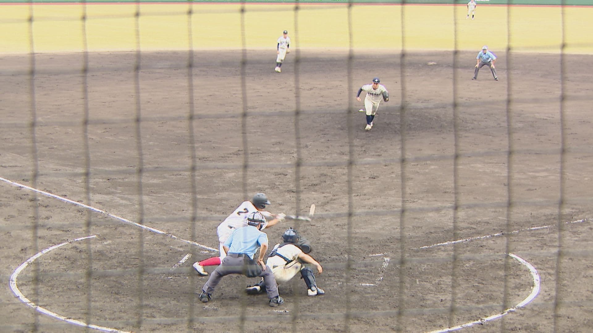 準決勝　創成館・スクイズ