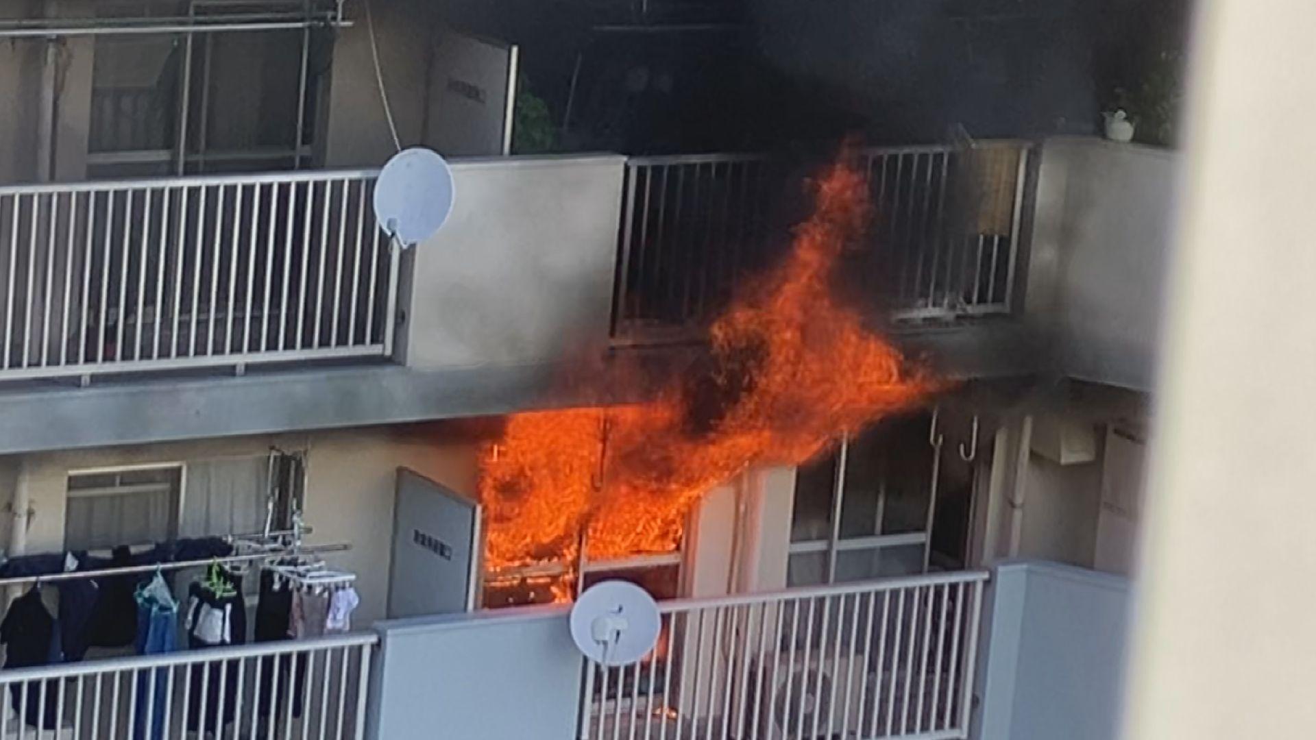 「コンロで焼肉をしていたら…」県営住宅火災で高齢夫婦の一室全焼 長崎市横尾５丁目
