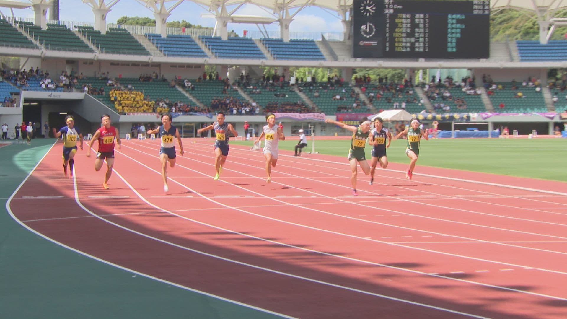 【県高総体】陸上・男子100mで長崎南山3年の濵本陸選手が10秒59で優勝！