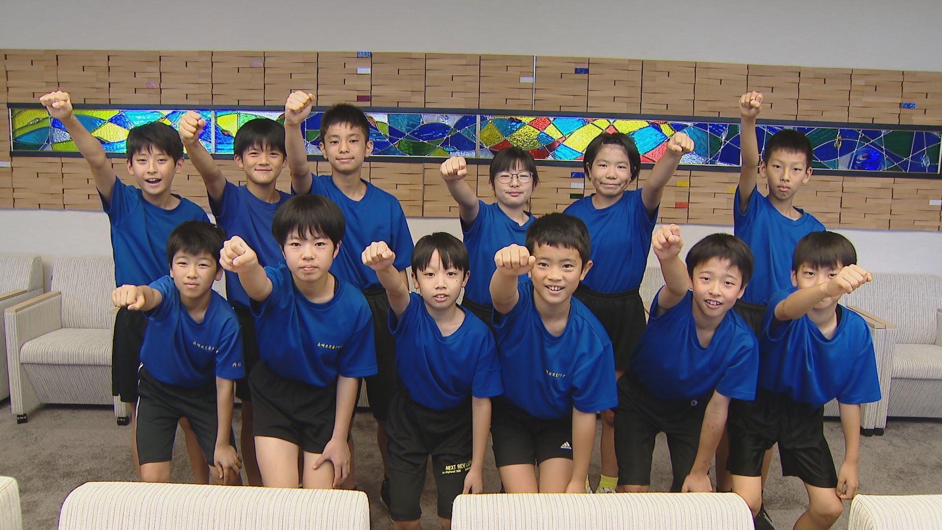 「目標は日本一」長崎北児童クラブが全日本バレーボール小学生大会へ 市長に意気込み語る