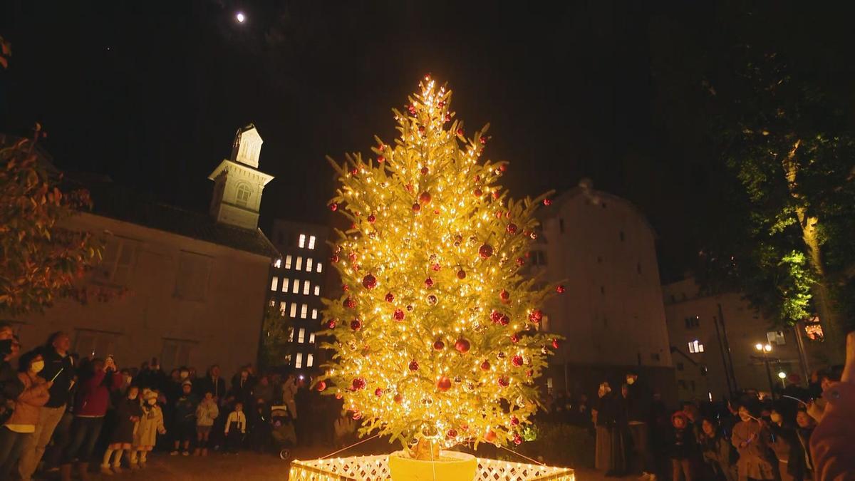 【長崎】｢点灯!｣出島で”オランダ冬至”クリスマスムードに染まる