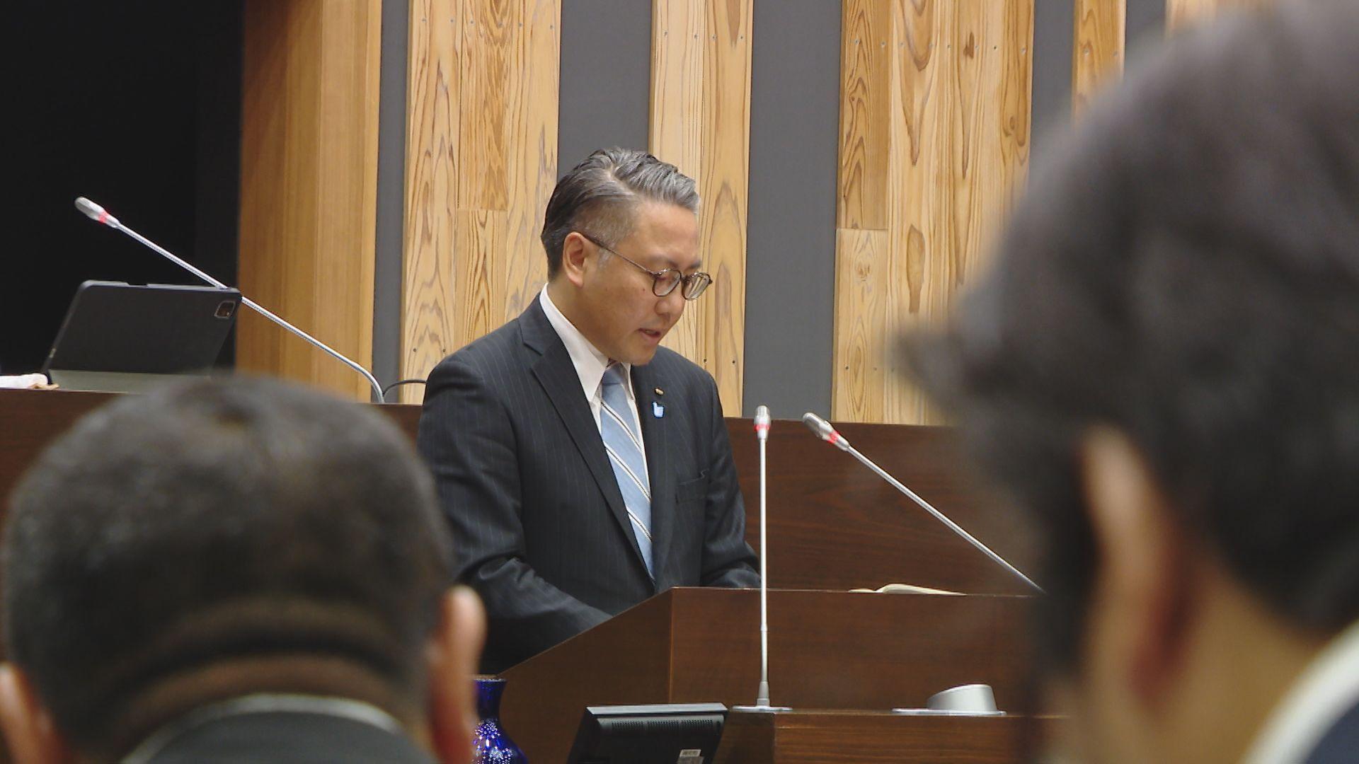 県議会９月定例会開会　大石知事「知事選出馬」は