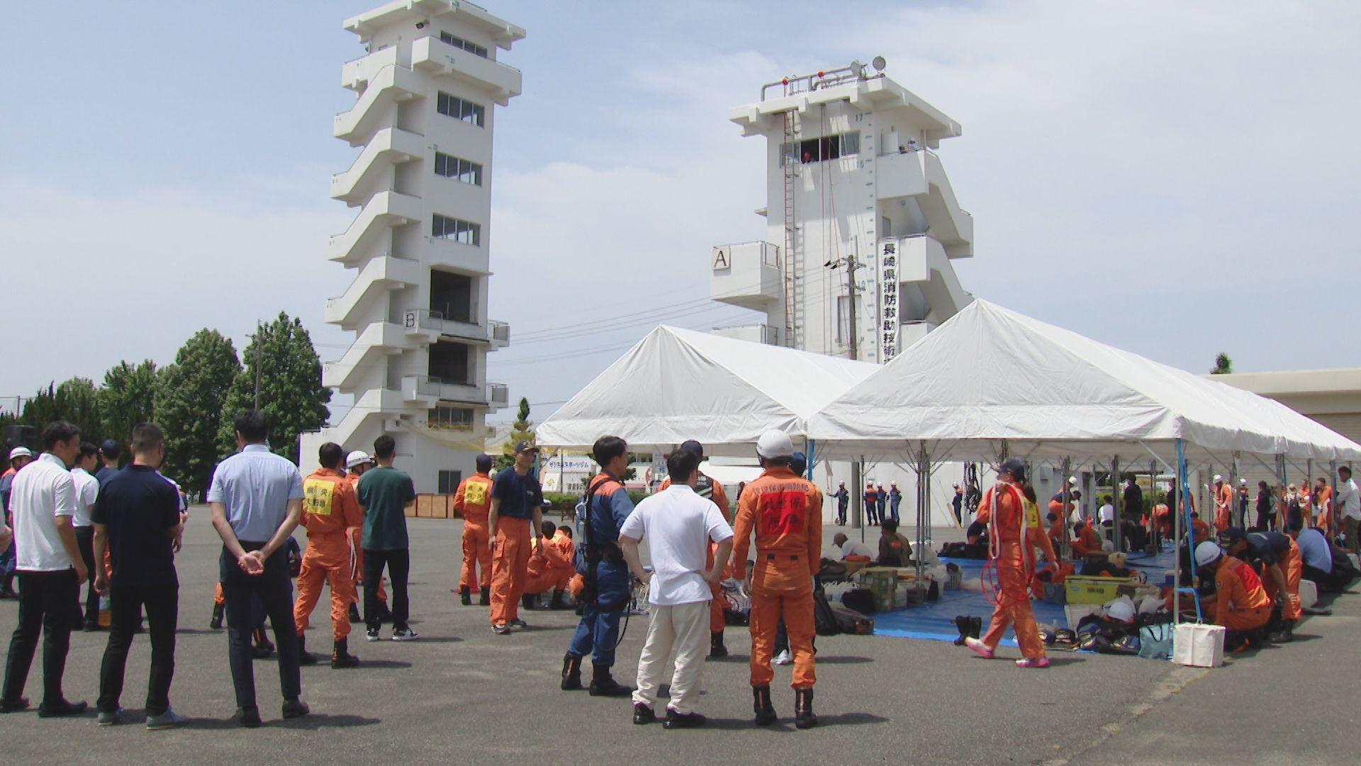 救助技術向上へ 消防隊員１２０人が訓練で培った成果を披露 消防救助技術指導大会