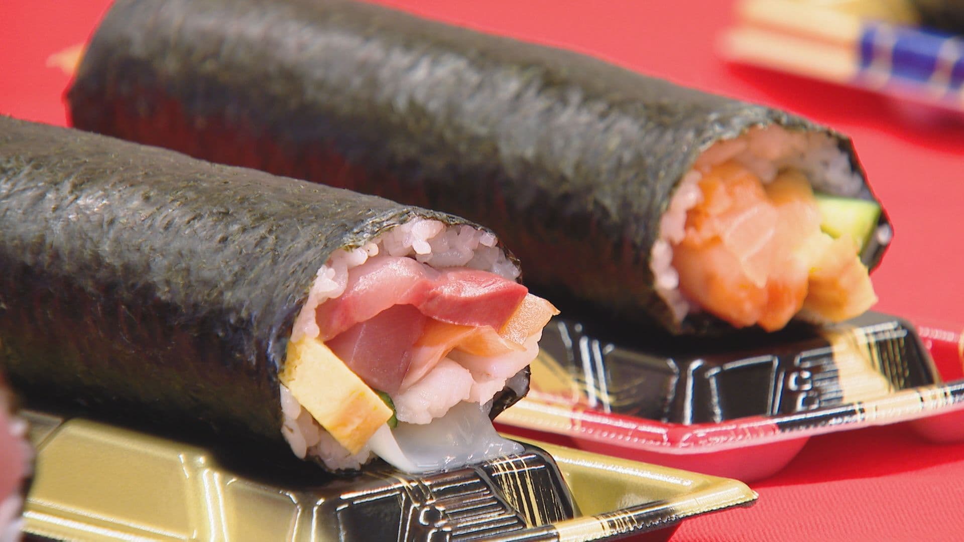 あすは節分 イオンの恵方巻 県内３０店舗で約８０００パック販売予定