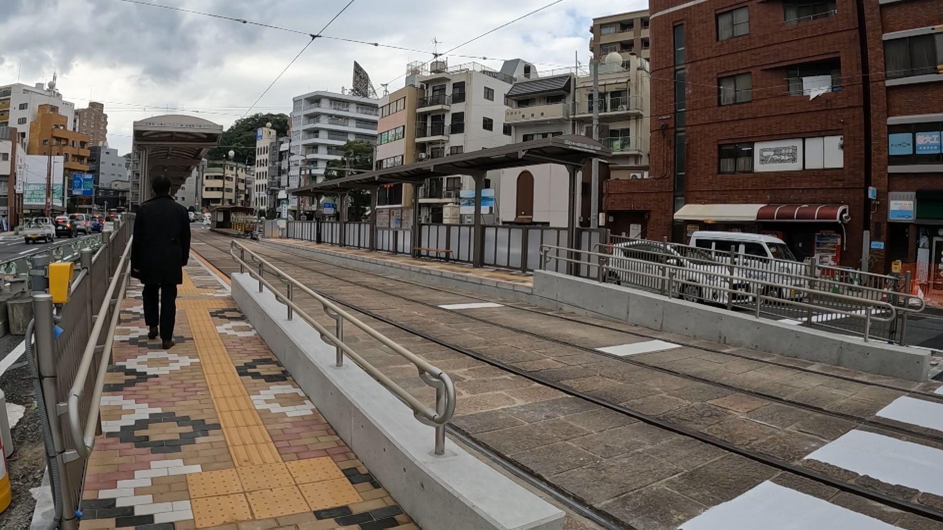 諏訪神社電停が４５ｍ移動 渋滞緩和を目指す