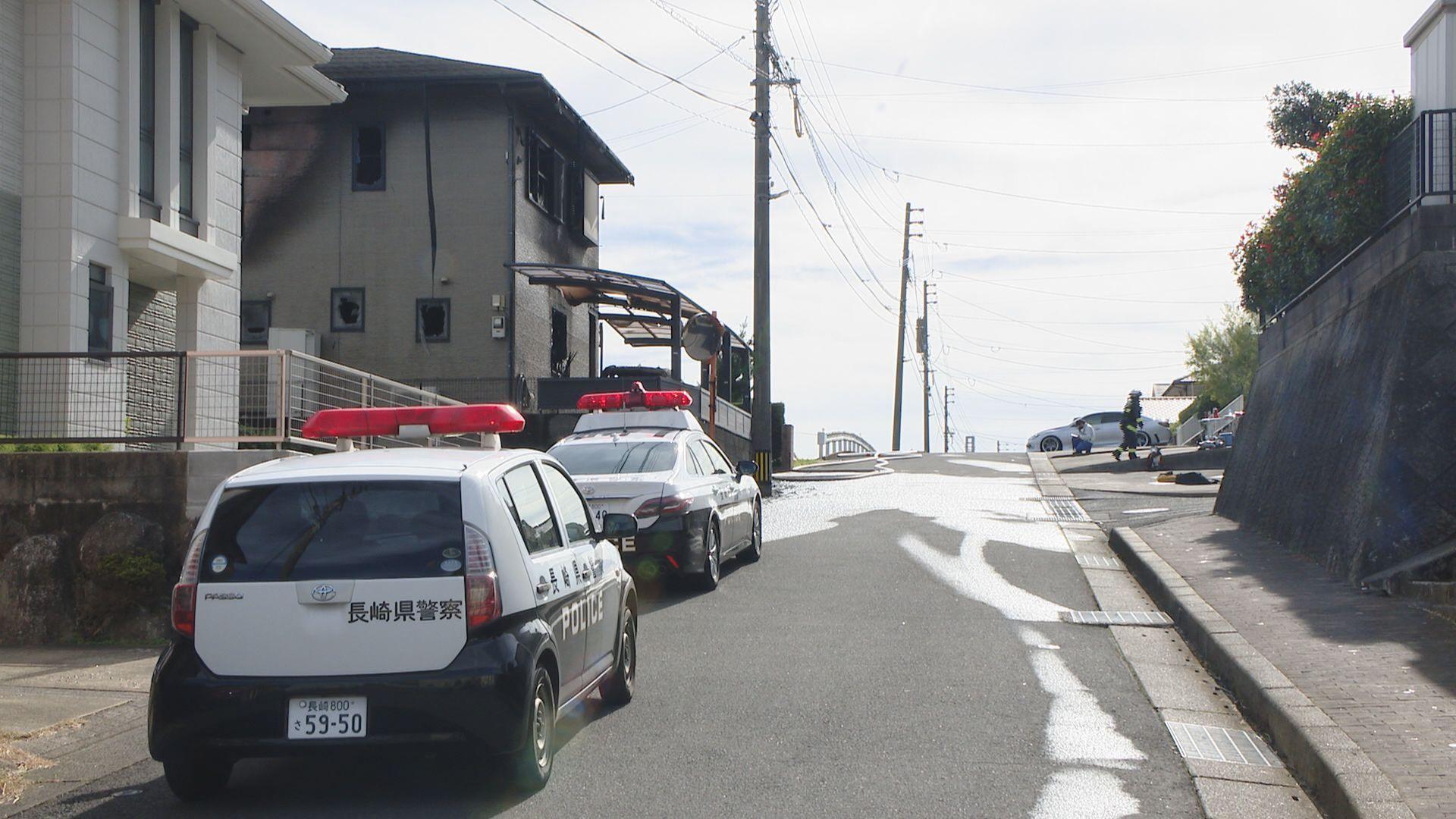 長崎市琴海村松町で住宅火災